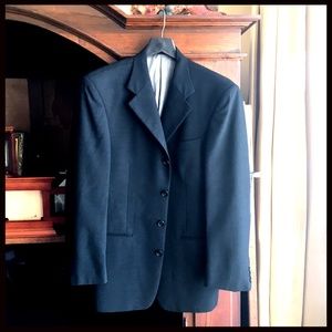 Monsieur Givenchy 4 Button Black Blazer Jacket Large